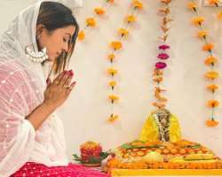 The actress is a religious person and celebrates every festival with great zeal.